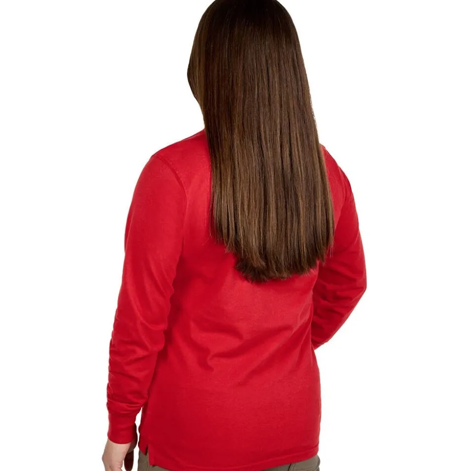 Milwaukee Tools Women's GRIDIRON™ Logo Tee - Long Sleeve Red