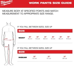 Milwaukee Tools Work Pants - Black M650B