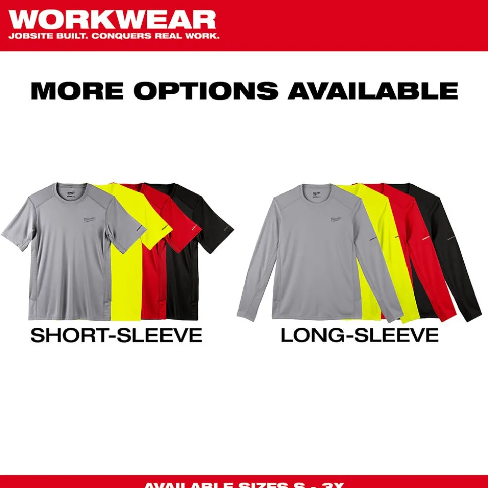 Milwaukee Tools Workskin Lightweight Short Sleeve Performance Shirt Black 415B