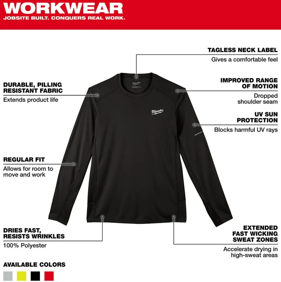 Milwaukee Tools Workskin Lightweight Short Sleeve Performance Shirt Black 415B