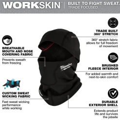 Milwaukee Tools WORKSKIN™ Balaclava M753B