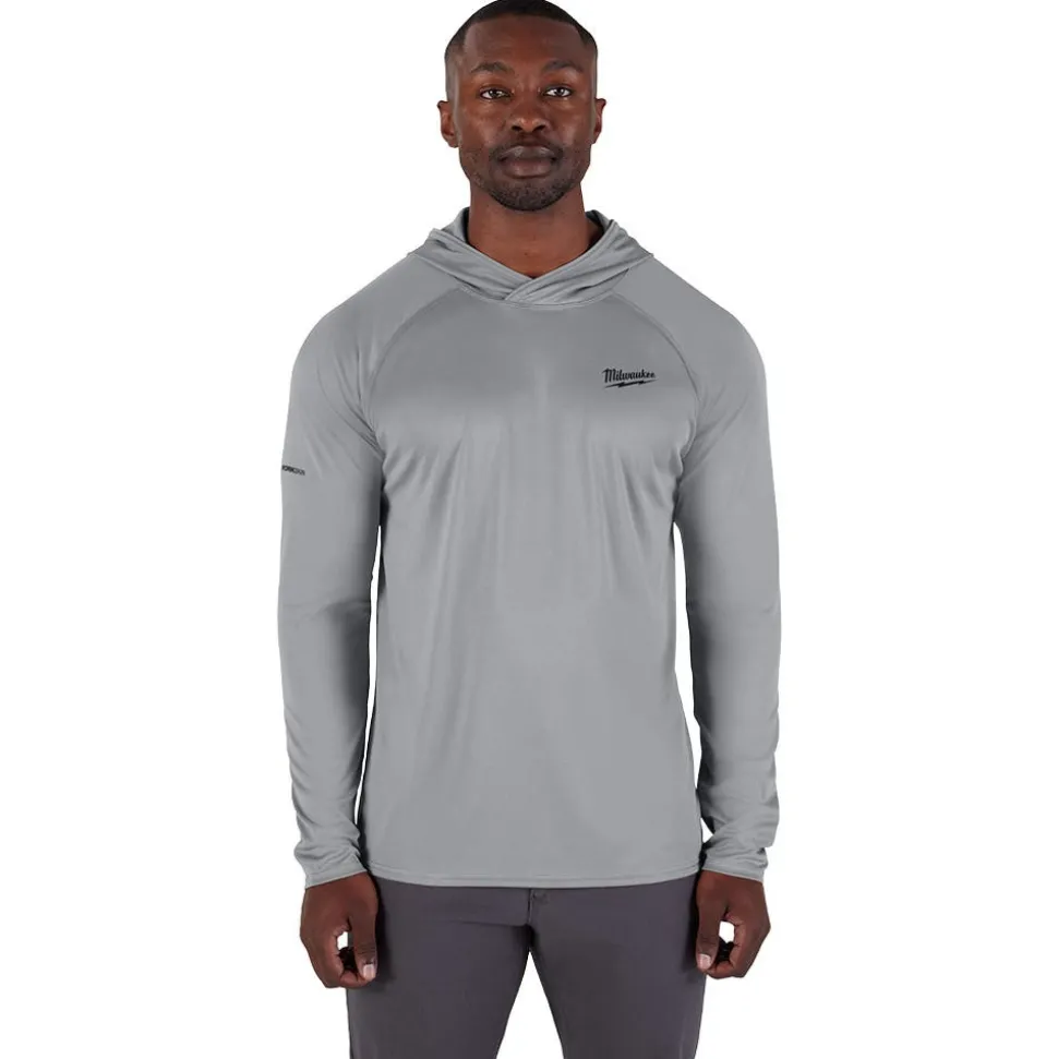 Milwaukee Tools WORKSKIN Hooded Sun Shirt Gray M550G
