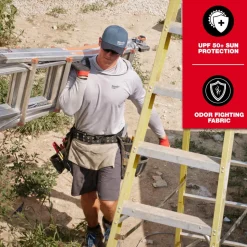 Milwaukee Tools WORKSKIN Hooded Sun Shirt Gray M550G