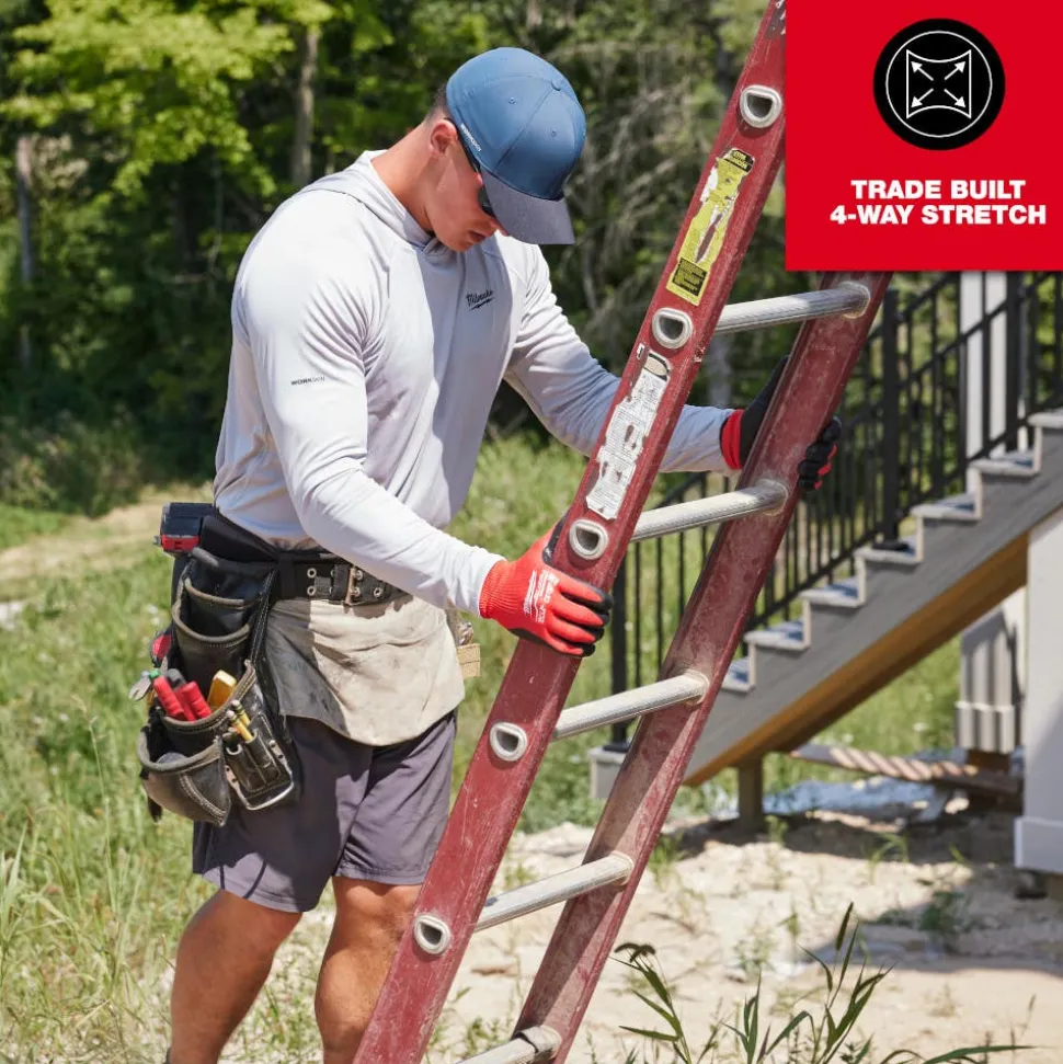 Milwaukee Tools WORKSKIN Hooded Sun Shirt Gray M550G