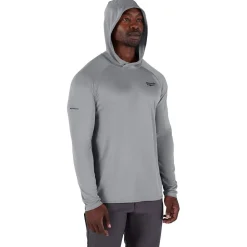Milwaukee Tools WORKSKIN Hooded Sun Shirt Gray M550G