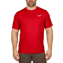 Milwaukee Tools Workskin Lightweight Short Sleeve Performance Shirt Red 414R