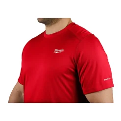 Milwaukee Tools Workskin Lightweight Short Sleeve Performance Shirt Red 414R