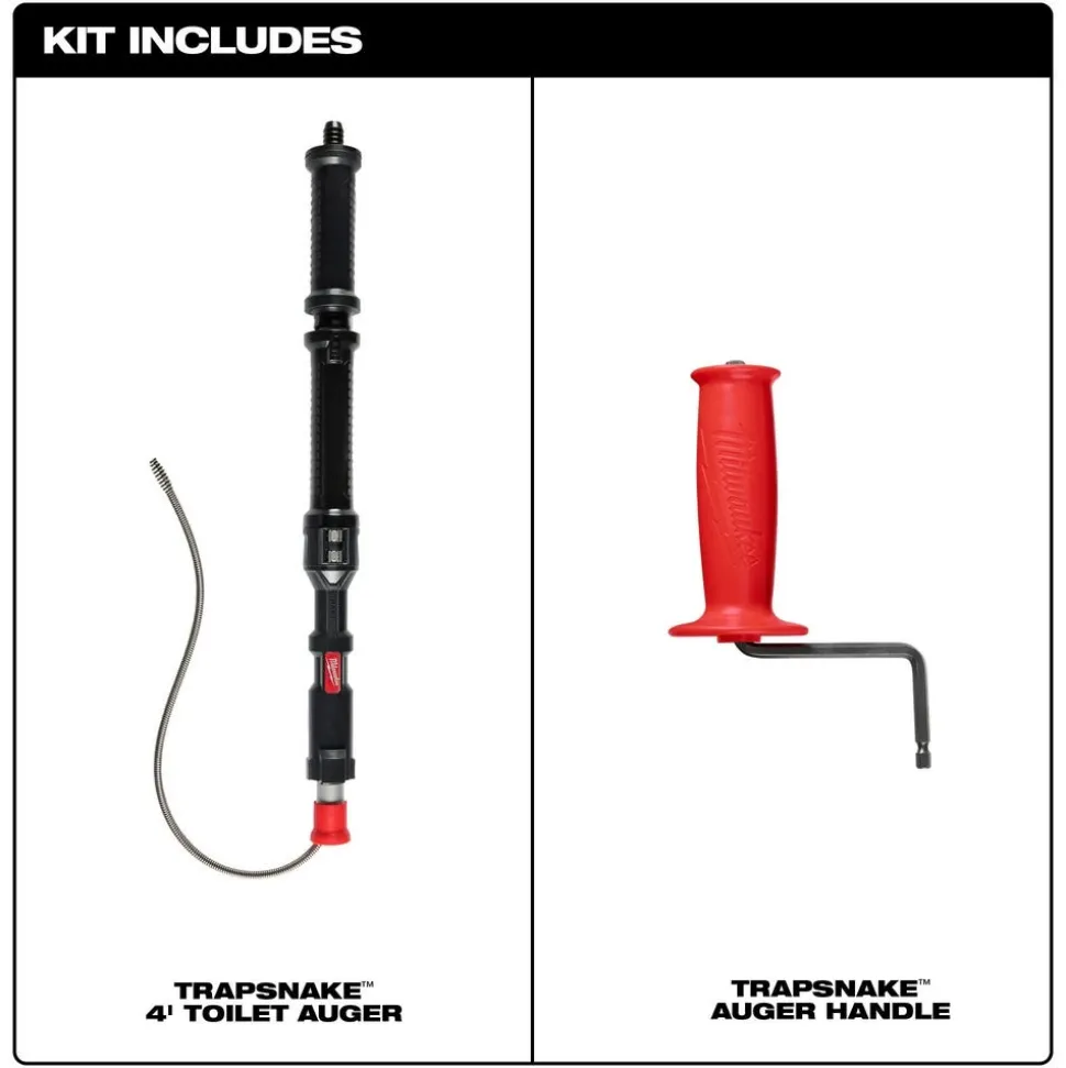 Milwaukee TRAPSNAKE 4' Urinal Auger 49-16-3574