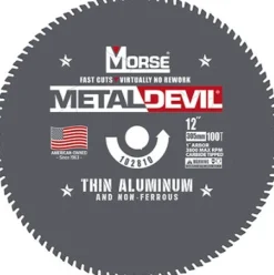 MK Morse 10" THIN ALUMINUM Metal Devil Circular Saw Blades 92 Tooth CSM1092FTNFC