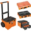 MODbox Rolling Toolbox w/ Two Drawer, Small, and Tall Component Toolbox Bundle