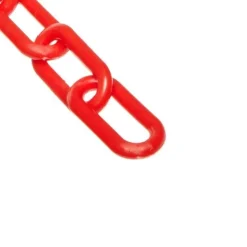 Mr Chain 2" Red #8 x 500 Ft. Plastic Barrier Chain 50005-500