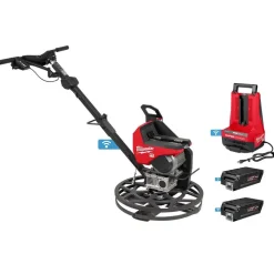 MX FUEL 24" Walk-Behind Edging Trowel w/ M18 ROCKET Dual Pack Tower Light ONE-KEY 5400 Lumens Bundle