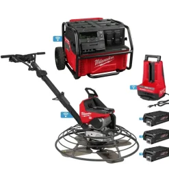 MX FUEL 36" Walk-Behind Trowel w/ ROLL-ON 7200W/3600W 2.5kWh Power Supply Bundle