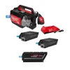 MX FUEL Concrete Vibrator Kit w/ ONE-KEY and MX FUEL REDLITHIUM HD12.0 Battery Pack Bundle