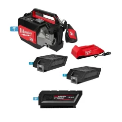 MX FUEL Concrete Vibrator Kit w/ ONE-KEY and MX FUEL REDLITHIUM HD12.0 Battery Pack Bundle