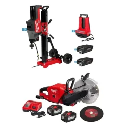 MX FUEL Core Rig w/ Stand and M18 FUEL Brushless Cordless 9" Cut-Off Saw Bundle