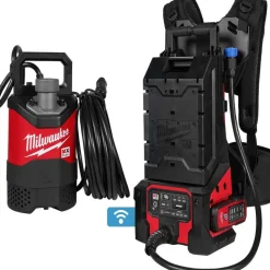 MX FUEL 1HP 2" Submersible Pump Kit w/ MX FUEL REDLITHIUM HD12.0 Battery Pack Bundle