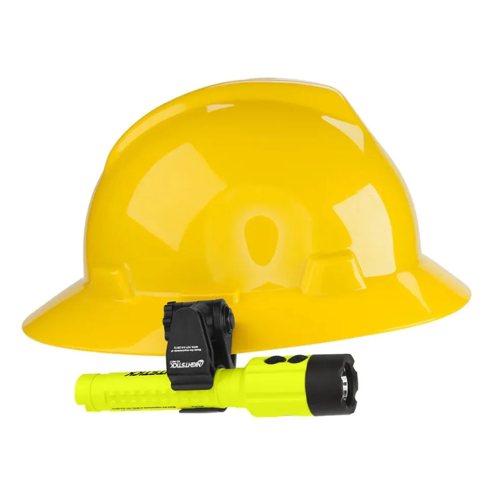 Nightstick Hard Hat / Helmet Flashlight Mount Slot or Brim (Holder Only) NS-HMC7