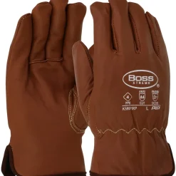 PIP Safety | West Chester Boss Xtreme AR Top Grain Goatskin Leather Drivers Glove with Oil Armor, Large KS9911KP/L