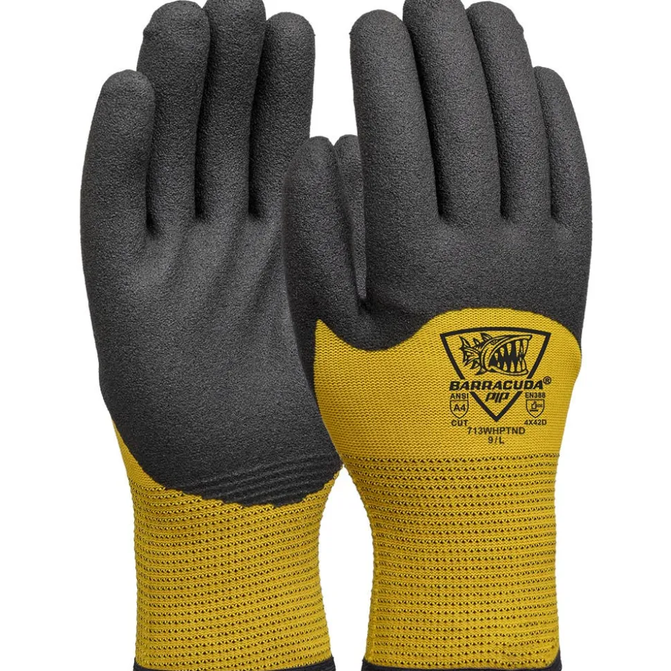PIP Safety | West Chester Barracuda HPPE/Nylon Glove with Acrylic Lining and PVC Foam Grip, Medium 713WHPTND/M
