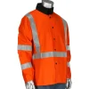 PIP Safety Hi-Vis FR Treated 100% Cotton Sateen Jacket, Hi-Vis Orange, Small 7060/S