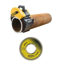PipeCut 360 Pro Series (3"- 14") Pipe Cutter Circular Saw 6.5"-7.5" Blade Roller System w/ Cermet 165 Pipe Cutting 6.5" Blade