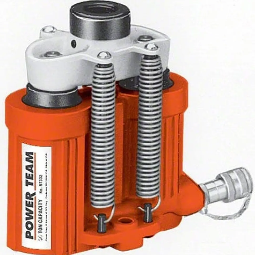 Power Team 100 Ton Hydraulic 5" Dual Single Acting Cylinders Center Hole RT1004