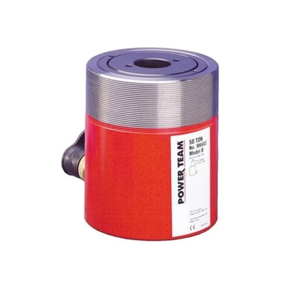 Power Team 30 Ton Hydraulic 2-1/2" Single Acting Cylinder Center Hole RH302