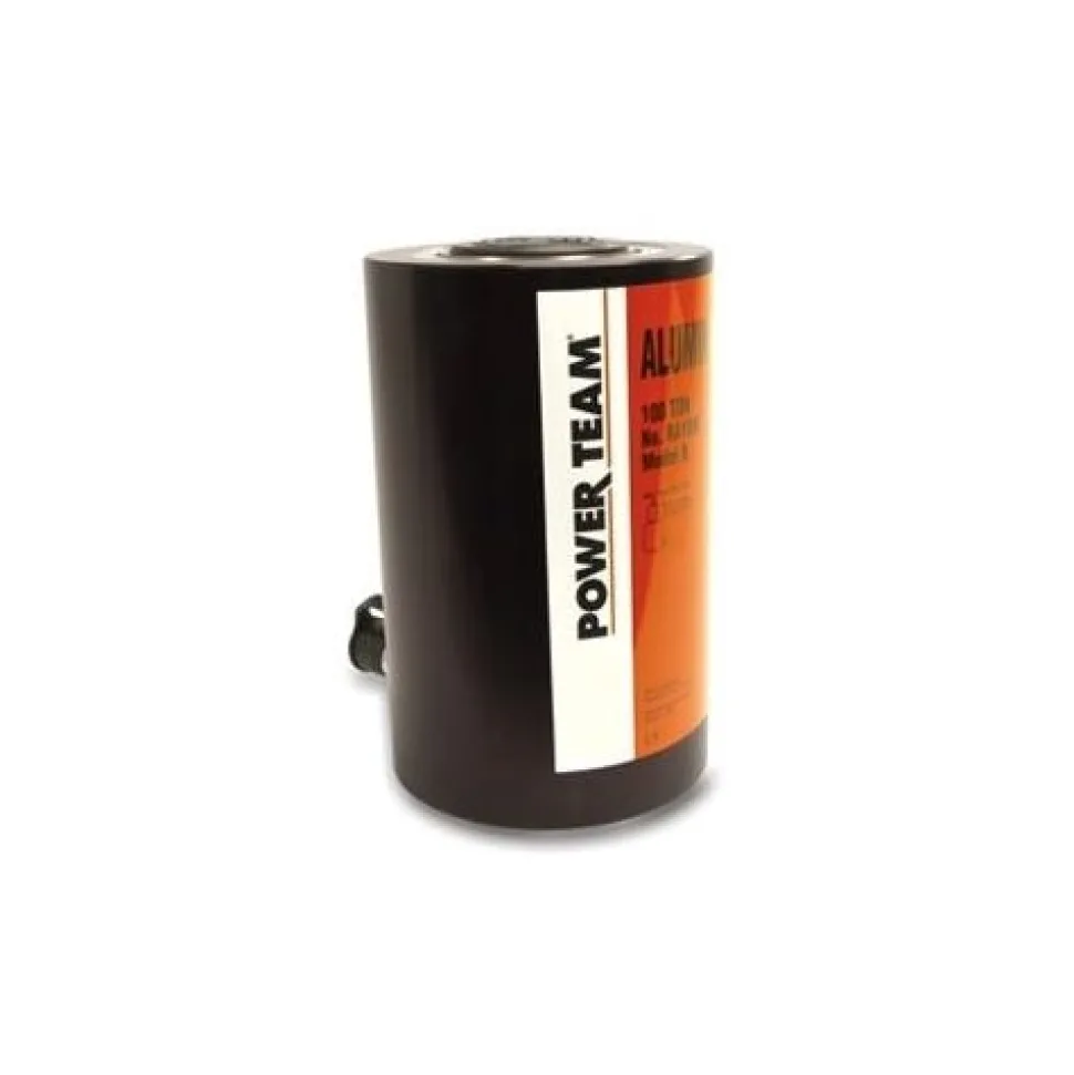 Power Team Aluminum 55 Ton Hydraulic 10" Single Acting Cylinder Spring Return RA5510