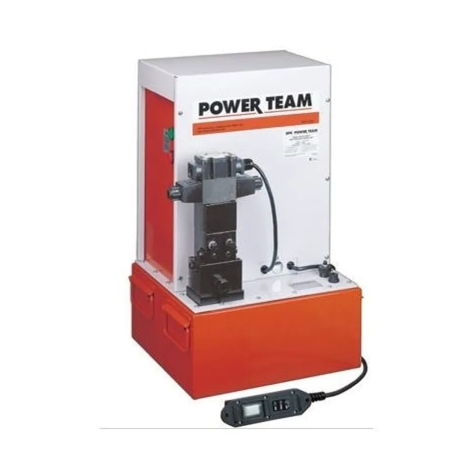 Power Team Up to 400 Ton Electric Hydraulic Pump - Double Acting PQ1204S
