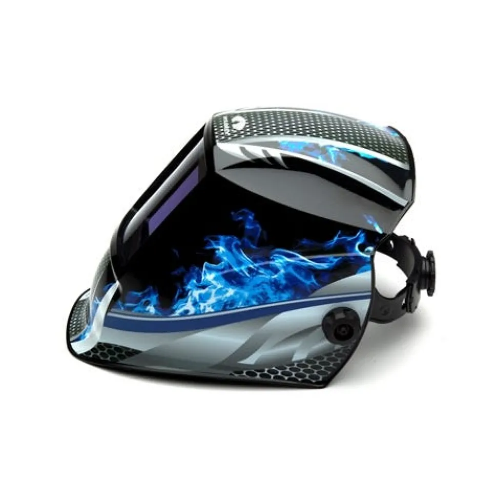 Pyramex Leadhead Fire Metal Decorated Auto Darkening Welding Helmet WHAM3030FM