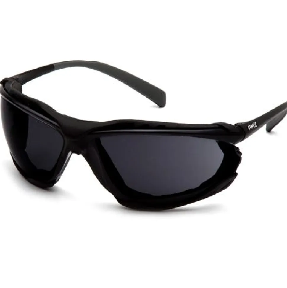 Pyramex Proximity Dark Gray H2MAX Anti-Fog Lens Black Frame SB9323STM