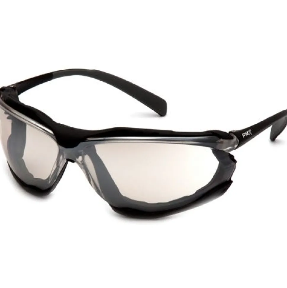 Pyramex Proximity Indoor/Outdoor Mirror Anti-Fog Lens Black Frame SB9380ST