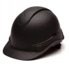 Pyramex Ridgeline Cap Hard Hat Matte Black Graphite Ratchet HP44117