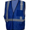 Pyramex Safety Pyramex Safety- R Blue Vest w/Reflect Lg - XL RV1265L-XL