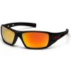 Pyramex Velar Safety Glasses w/ Orange Mirror Lens Black and Red Frame SBRF10445D