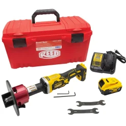 Reed CPBDK Bevel Boss DeWalt Cordless Pipe Beveler Kit 04659