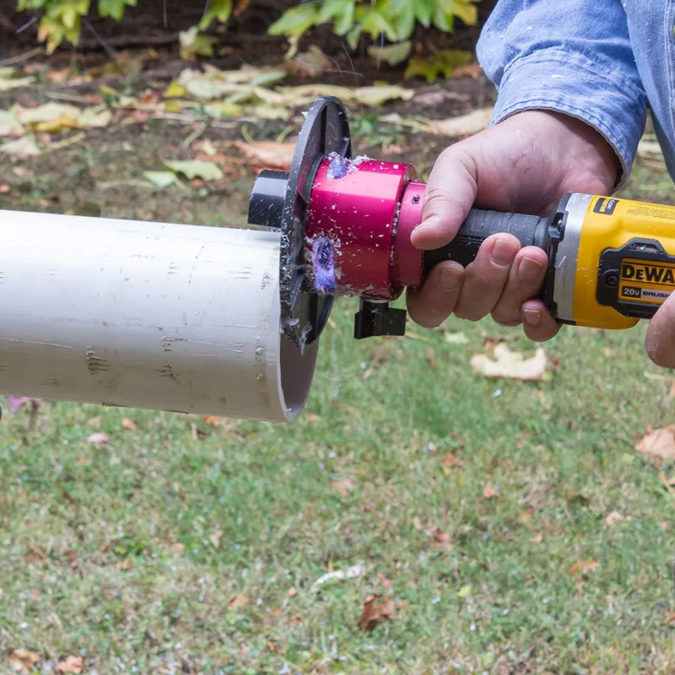 Reed CPBDK Bevel Boss DeWalt Cordless Pipe Beveler Kit 04659