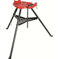 Reed R470+ Tripod Pipe Vise Chain (1/8" - 6") Wide Work Tray 09402