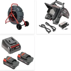 RIDGID SeeSnake Camera CS6x VERSA Monitor 200' HDR TruSense Self-Leveling Reel Battery Kit 63603 + 64968