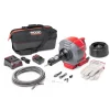 RIDGID Tools K-46 Cordless SinkSnake Deluxe Kit with 5/16" x 25' Cable, 3/8" x 35' Cable, T-250 Tool Set, Carrying Case, 18V 2.5Ah Battery & Charger 78058