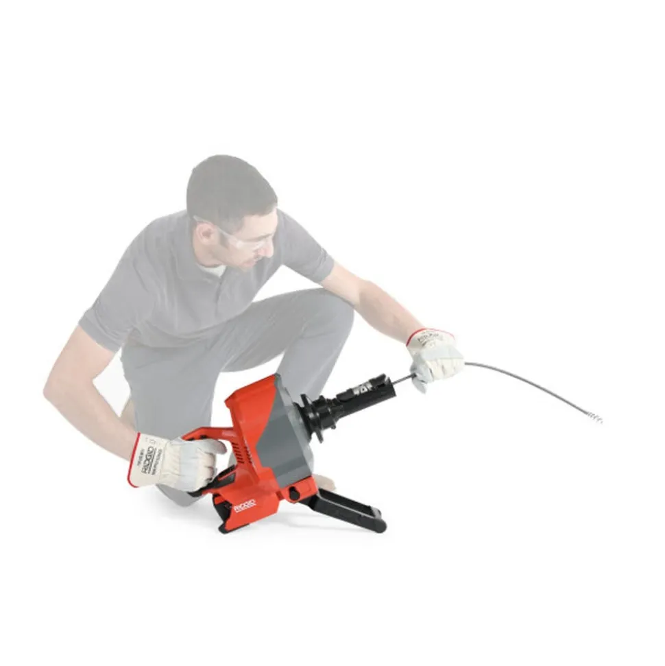 RIDGID Tools K-46 Cordless SinkSnake Deluxe Kit with 5/16" x 25' Cable, 3/8" x 35' Cable, T-250 Tool Set, Carrying Case, 18V 2.5Ah Battery & Charger 78058