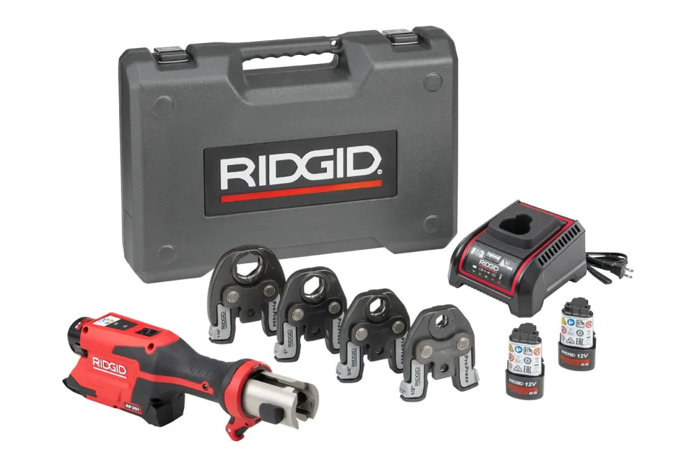 RIDGID Tools RP 251 Press Tool Battery Kit with ProPress Jaws (1/2"-1 1/4") 78148