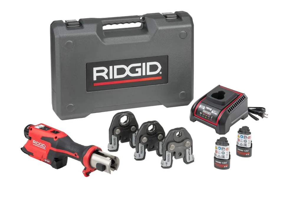 RIDGID Tools RP 251 Press Tool Battery Kit with ProPress Jaws (1/2"-1") 78158