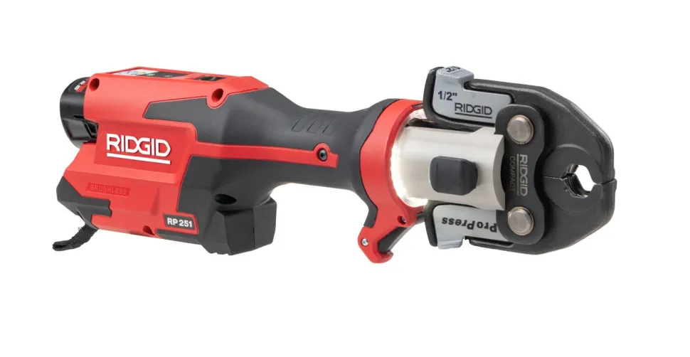 RIDGID Tools RP 251 Press Tool Battery Kit with ProPress Jaws (1/2"-1") 78158