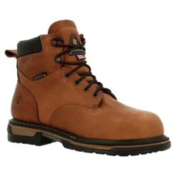Rocky IronClad Men's USA Made Steel Toe Waterproof Work Boots