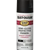Rust-Oleum Stops Rust Spray Paint and Rust Prevention - Protective Enamel Spray Paint - 12 oz. Spray - Semi-Gloss Black 7798830