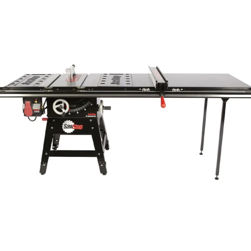 SawStop Table Saws SawStop 1.75HP Contractor Saw 52" T-Glide Fence CNS175-TGP252 CNS175-TGP252
