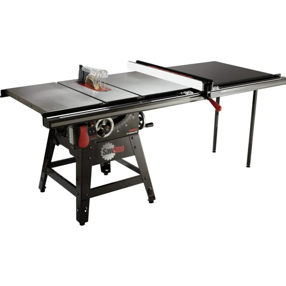 SawStop Table Saws SawStop 1.75HP Contractor Saw 52" T-Glide Fence CNS175-TGP252 CNS175-TGP252