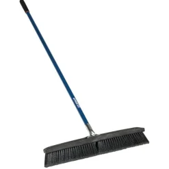 Seymour 24" Push Broom For Smooth Surfaces S400 Jobsite 60" Fiberglass Handle 82014